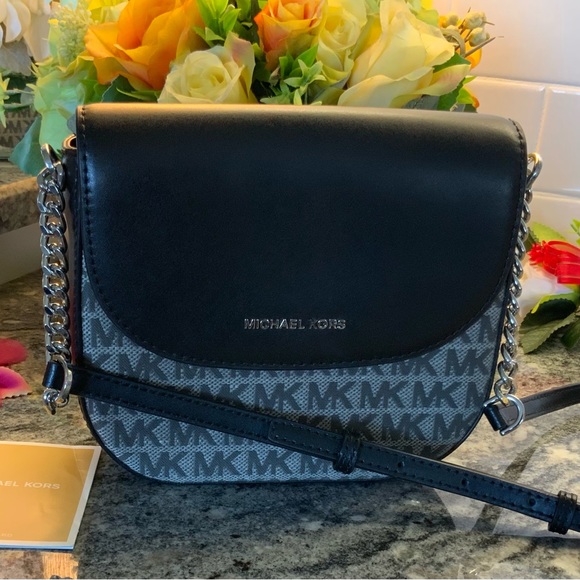 Michael Kors Collection Bags Michael Kors Saddle Bag Grayblack